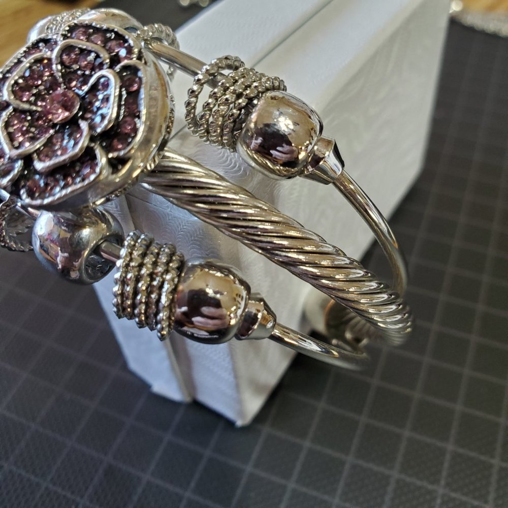 Ginger/Snap Interchangeable Button Snap Cuff Brac… - image 3